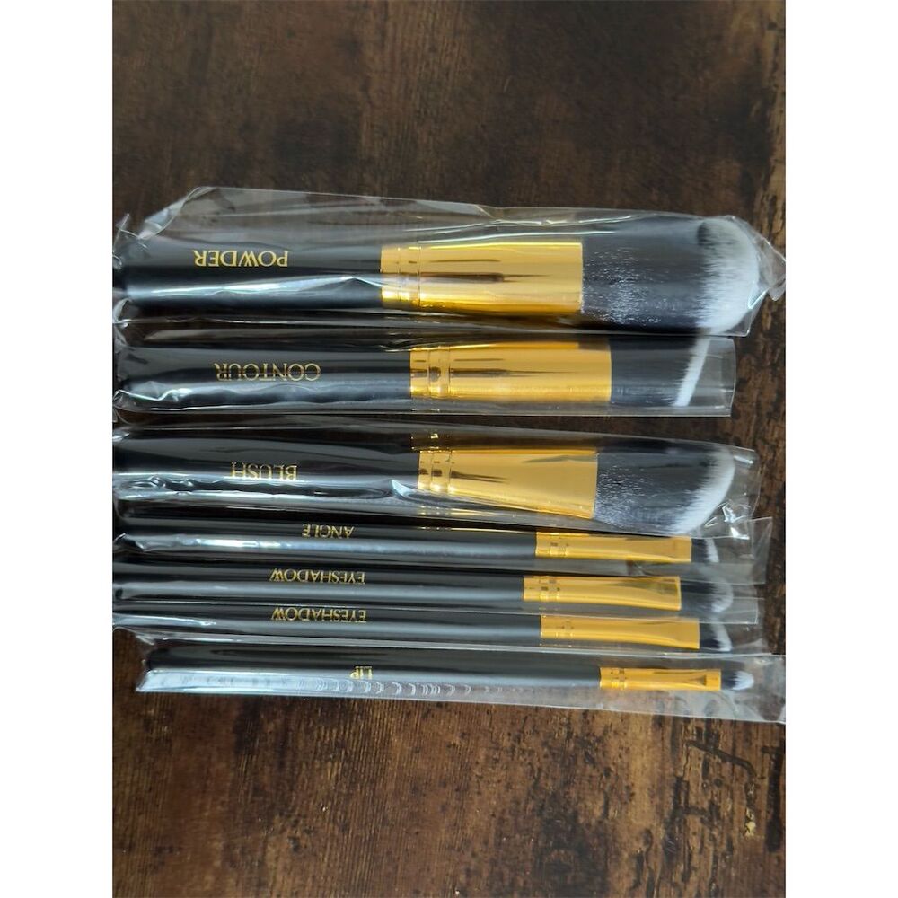 L'BRI 7-Piece Makeup Brush Set with Holder Travel-Friendly - Picture 3 of 4